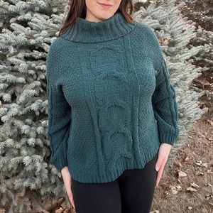 Seven7 Dark Teal Chenille Sweater